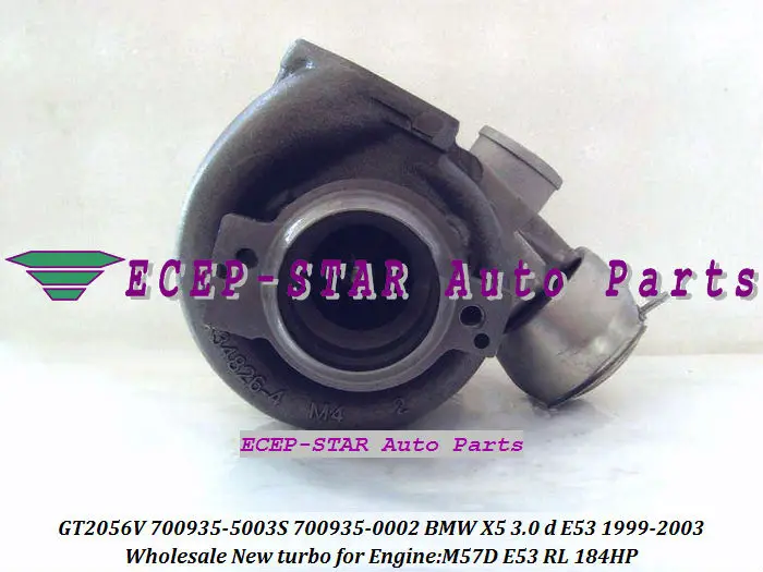 Турбокомпрессор GT2056V 700935 5003S 0001 11657785991 11657785993 для BMW X5 E53 99 m57d RL 3.0L 184HP|turbocharger