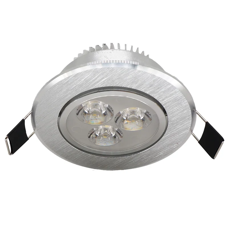 Затемняемый 3 Вт матовый серебристый светодиод 12 В встраиваемые светильники