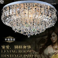 new modern luxury living room lamp k9 crystal ceiling lights led lighting dia800xh340mm with a remote control