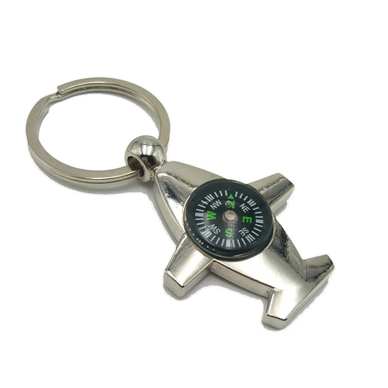 

Hot Explosions Creative Aviation Compass Aircraft Key Chain Aviation Aircraft Model Key Ring Gift Pendant