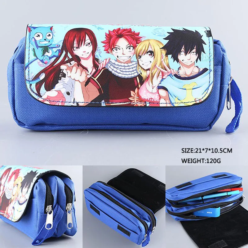 Fairy Tail Юри! На льду ручка в стиле аниме держатель канцелярские сумки для мужчин и женщин косметичка для подарка или коллекции - Цвет: Fairy Tail