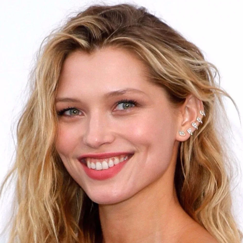 Уникальные геометрические серьги-каффы Funmode F003E с искусственными фианитами