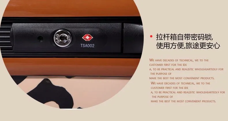 Женский чемодан алюминиевая рама разноцветный Леопардовый принт багаж ABS+ PC Тележки универсальные на колесах багаж дорожные сумки