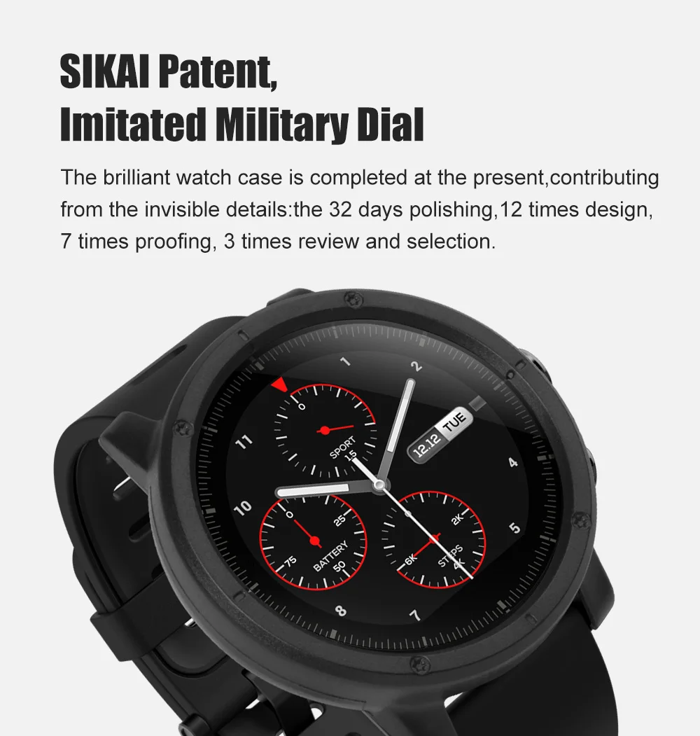 SIKAI чехол для часов Huami Amazfit Stratos 2 Аксессуары для часов чехол для ПК Huami AMAZFIT Stratos Pace 2 защитный чехол