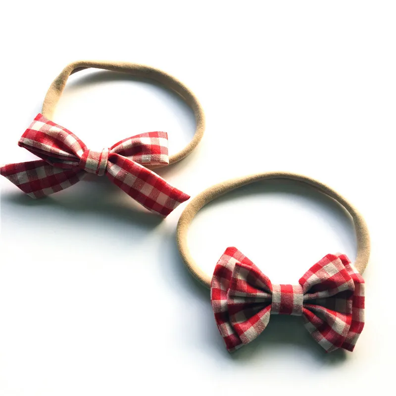 Детский тканевый обруч для волос Bebes повязка на голову с бантом и принтом в