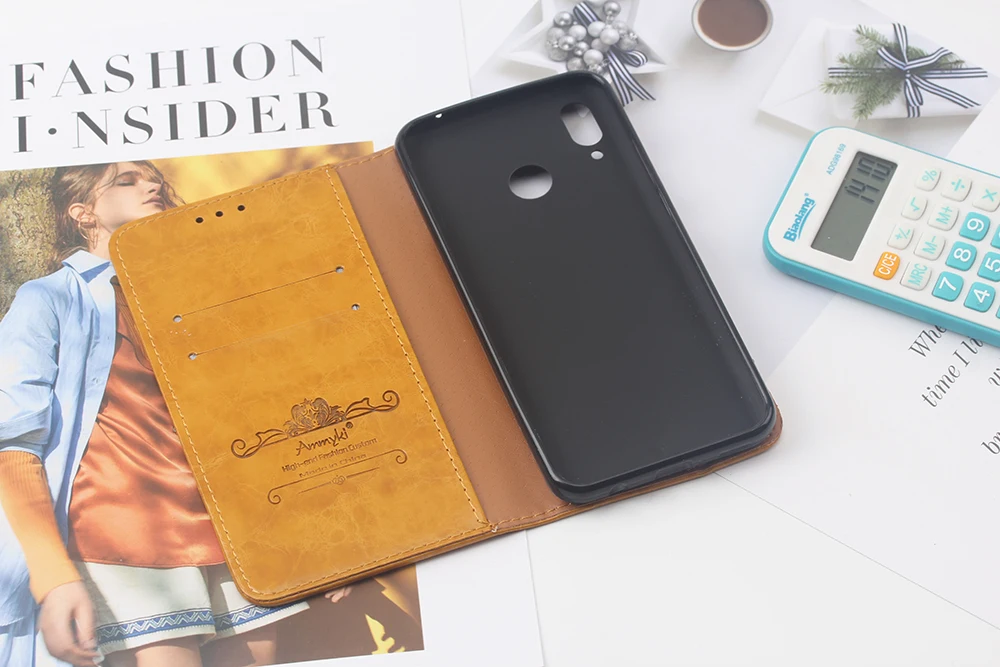 AMMYKI 6,3 'для huawei nova 3 PAR-AL00 чехол Глянцевая восьмицветная откидная задняя крышка из ПУ кожи для телефона 6,3' для huawei nova 3 Чехол