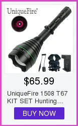 UniqueFire Professional Охота фонарик UF-1505 ИК 850nm луч света Портативный Увеличить лампы факел+ QQ09 прицела
