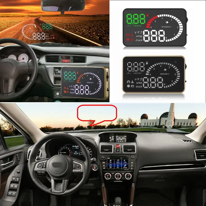 Автомобильный HUD Дисплей для Subaru Forester XU Impreza Legacy Outback Safe проектор экрана/разъем OBD