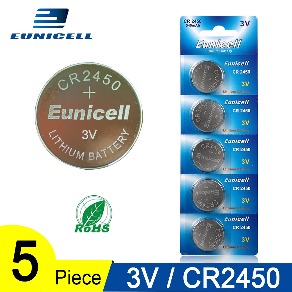 Щелочные кнопочные батарейки 3 в CR2450 CR 2450 ECR2450 KCR2450 5029LC LM2450 DL2450 CR2450N BR2450 5 шт.|Часовые