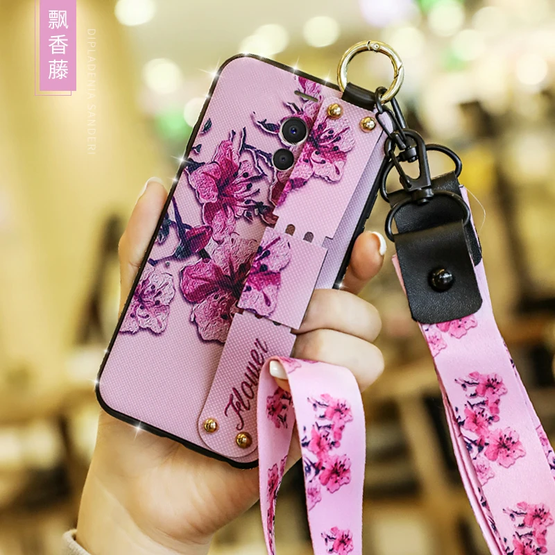 Чехол на запястье для Meizu M6 M5 M3 Note Meilan 3 5 6 чехол с алмазным цветком|Бамперы| |