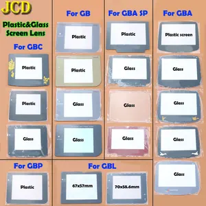 JCD 1 шт пластиковый стеклянный чехол для объектива Gameboy цветной авансовый карман для GB GBA SP GBC GBL GBP Защита объектива W Adhensive