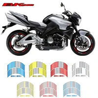 hot sell motorcycle front and rear wheels edge outer rim sticker reflective stripe wheel decals for suzuki b king