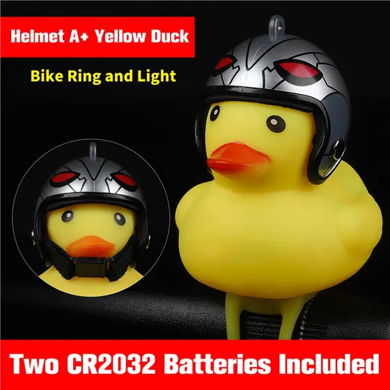 Duck with Helmet A WEST BIKING милый велосипедный звонок водонепроницаемый силикагель мультфильм светильник в виде утки с рогом Велоспорт MTB дорожный велосипед аксессуары Руль - Цвет: Duck with Helmet A