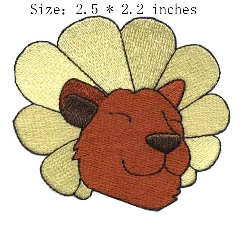 

The 's head embroidery patch 2.5" wide /lovely/ flower /sew out patch