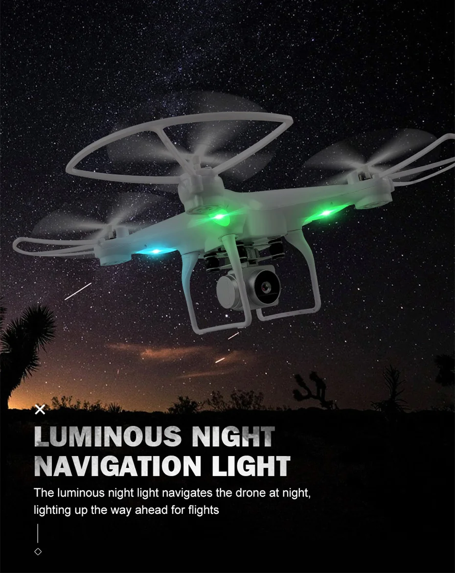 20 минут воспроизведения JJRC H68 720P HD камера WiFi FPV Безголовый режим RC Квадрокоптер вертолет удержание высоты для детей подарок