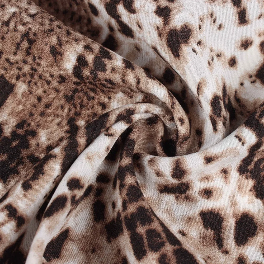 Modecrash Женская Сексуальная Блузка с принтом змеи женская рубашка длинными