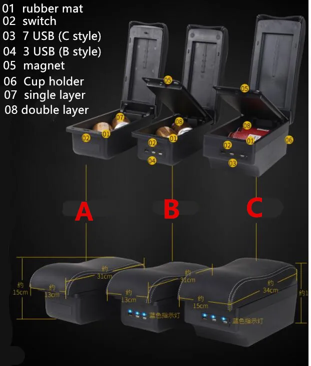 For Mazda2 skyactiv version cx3 CX-3 armrest box | Автомобили и мотоциклы