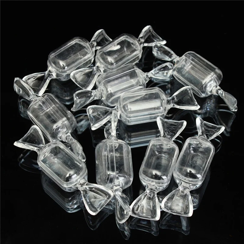 10 шт прозрачные пластиковые коробки для конфет чехол хранения Контейнер