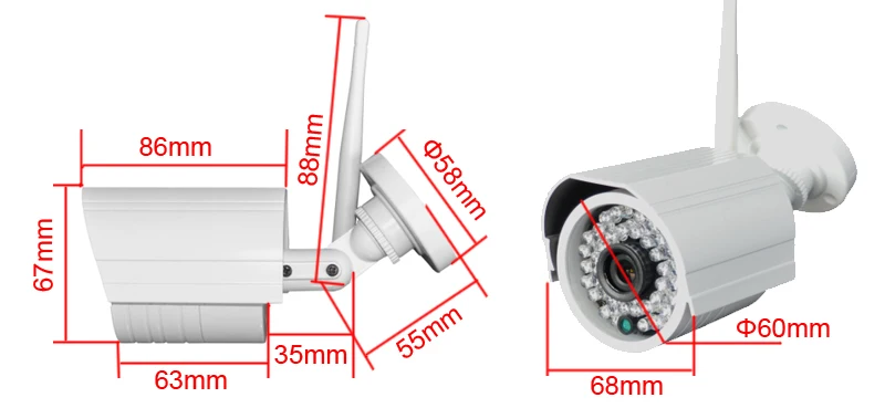 CCDCAM 720P/ 960P/ 1080P Wifi IP-камера безопасности IP66 Водонепроницаемая беспроводная