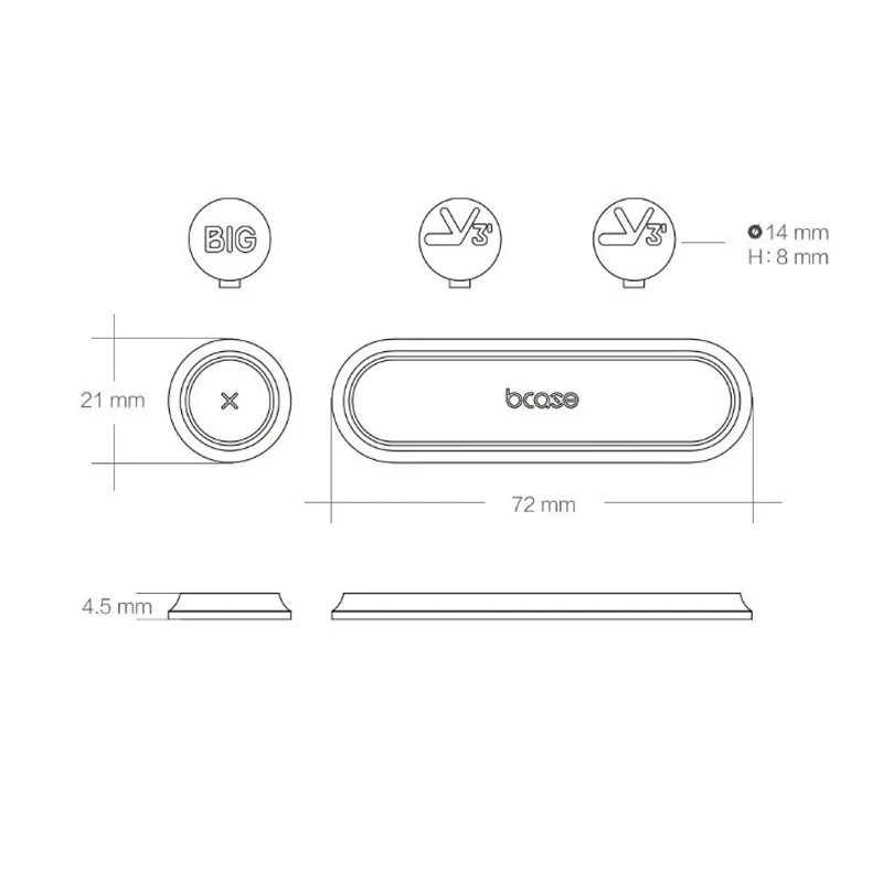 Xiaomi mijia Bcase TUP2 Магнитный поглощающий держатель кабельного зажима Совместимость