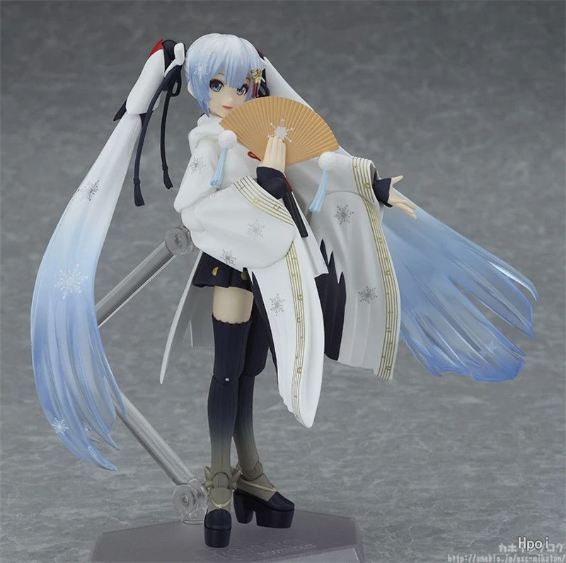 Аниме Хацунэ Мику фигура Figma EX-045 Снег Мику журавль жрица вер. ПВХ фигурка Коллекционная модель детские игрушки кукла 15 см