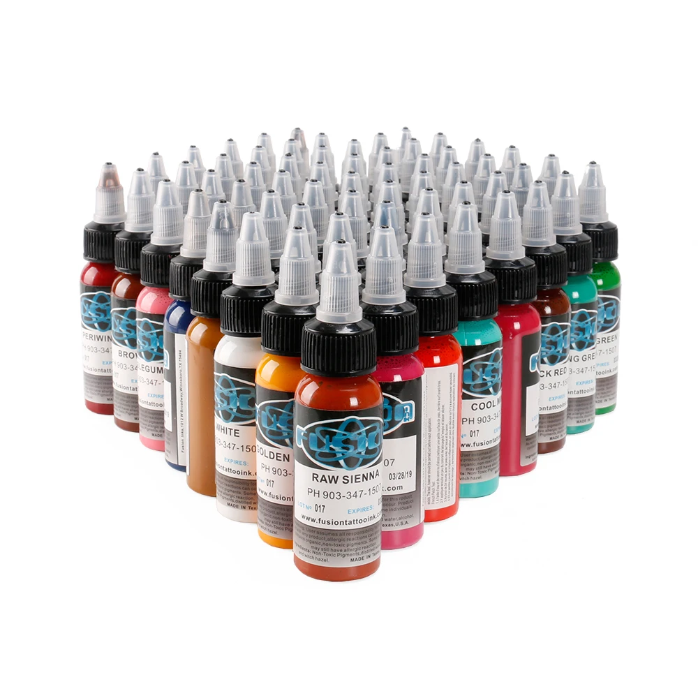 Новое поступление 60 шт./лот набор чернильных татуировок Перманентный макияж