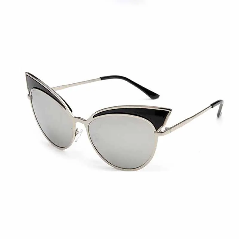 Bamona Новинка 2016 года летняя одежда модные Винтаж Металл женский Cateyes очки Gafas