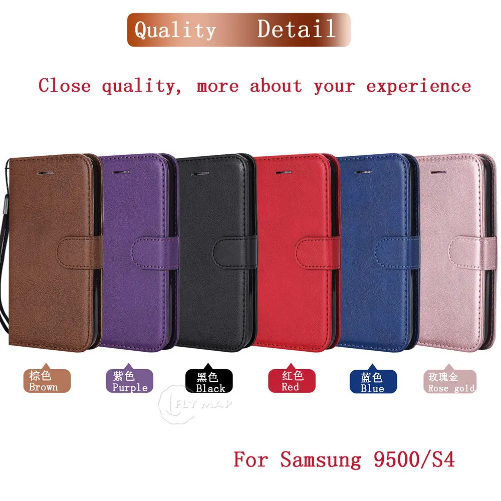 Чехол кошелек для Samsung Galaxy S4 SM I9500 I9505 I9506 кожаный чехол книжка S 4 GT