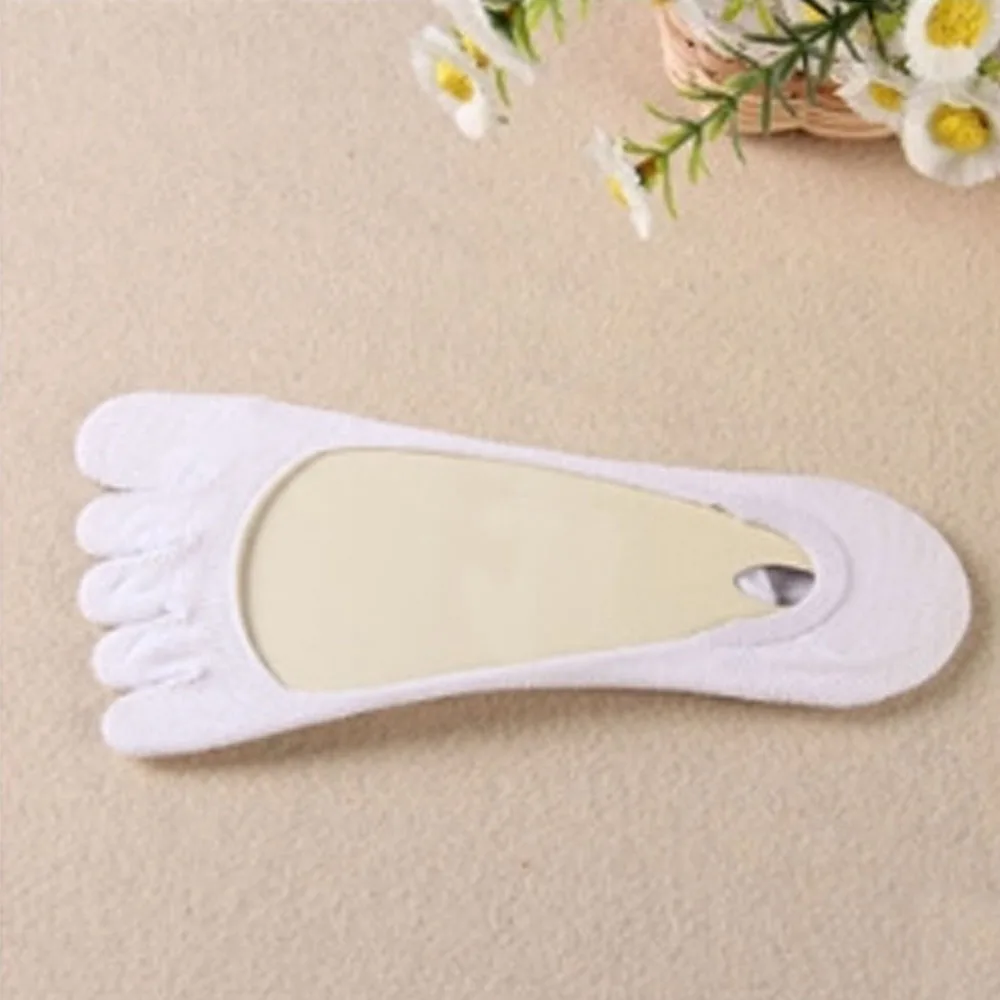 Носки женские хлопковые с пятью пальцами невидимые тапочки в стиле Харадзюку