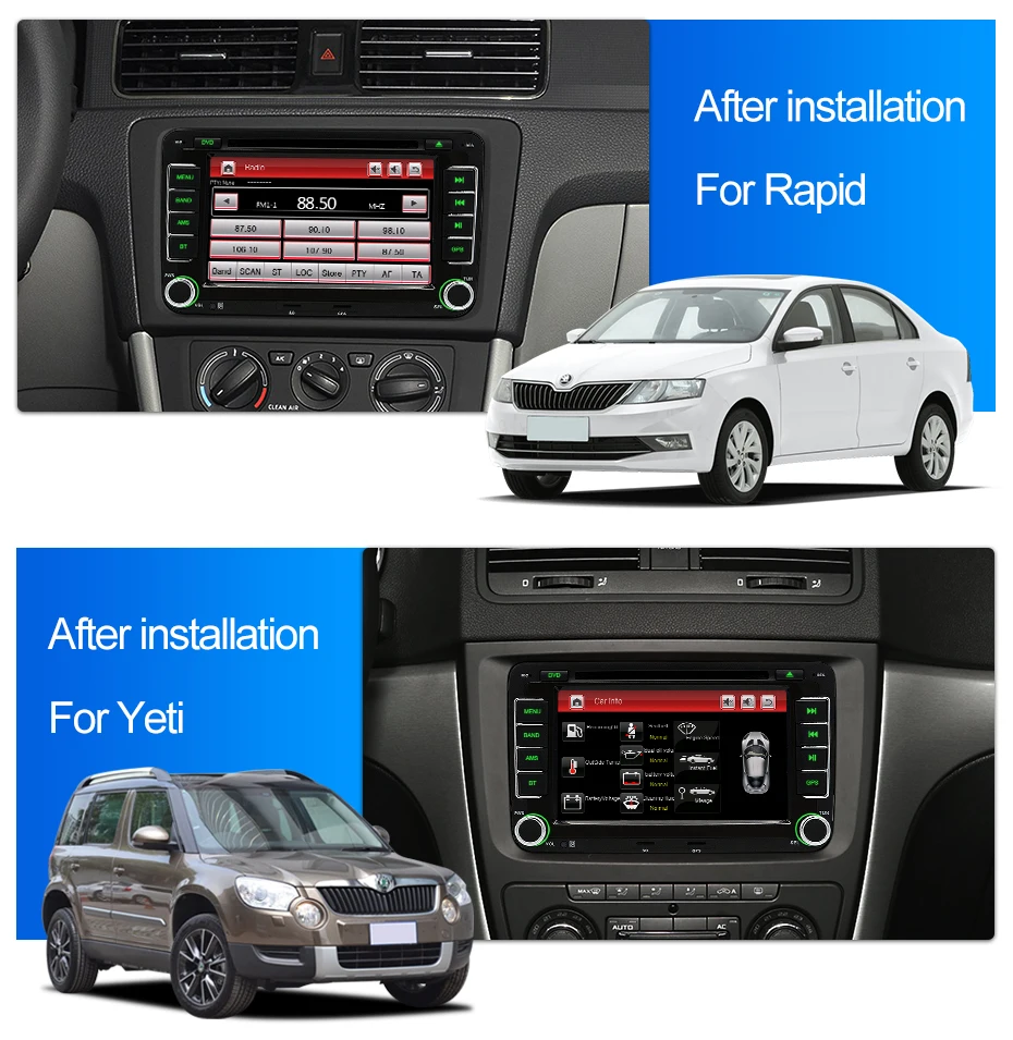 Junsun 2 din " автомобильный DVD Радио мультимедийный плеер для VW/Skoda/Octavia/Fabia/Rapid/Yeti/Seat/Leon gps навигация автомобильный аудио стерео