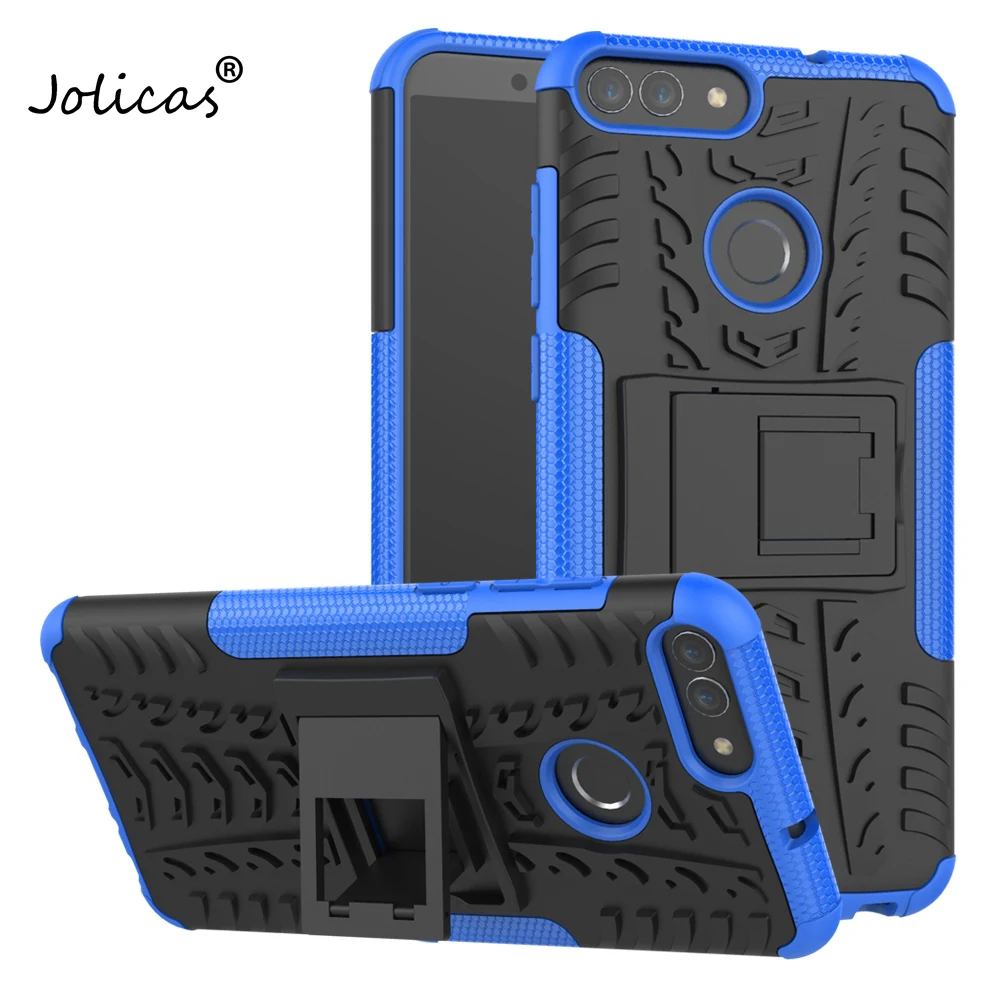 Для Huawei P Smart Case Cover Heavy Duty Armor тонкий жесткий резиновый чехол силиконовый для