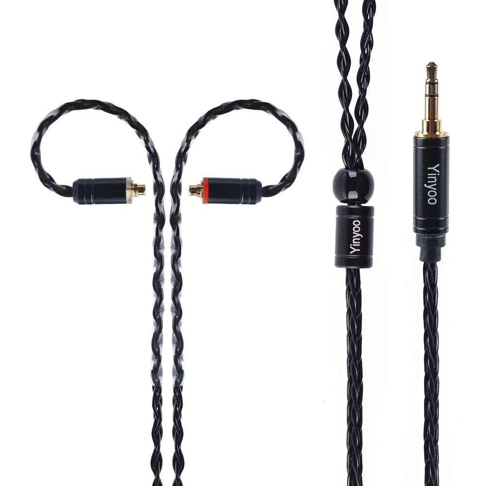MMCX DIY кабель 8 ядер для Shure SE215 SE535 SE846 Замена наушников 3 5 мм 2 4 сбалансированные