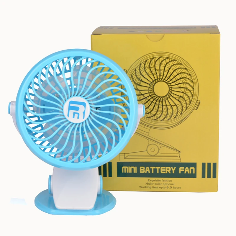 

Mini USB Ventilator Portable Fan Battery Operated Clip on Mini Desk Fan Rechargeable 5V Personal Air Cooler 360 Degree Rotation