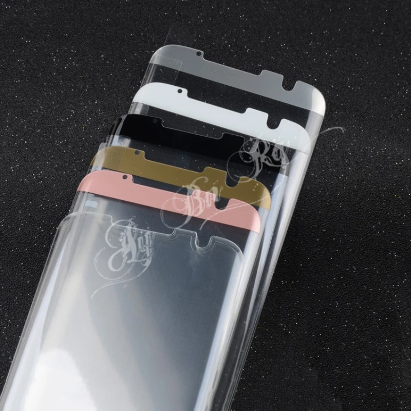 Чехол для samsung Galaxy S7 Edge 9H из закаленного 3D стекла, защита для экрана, прозрачный, розовое золото
