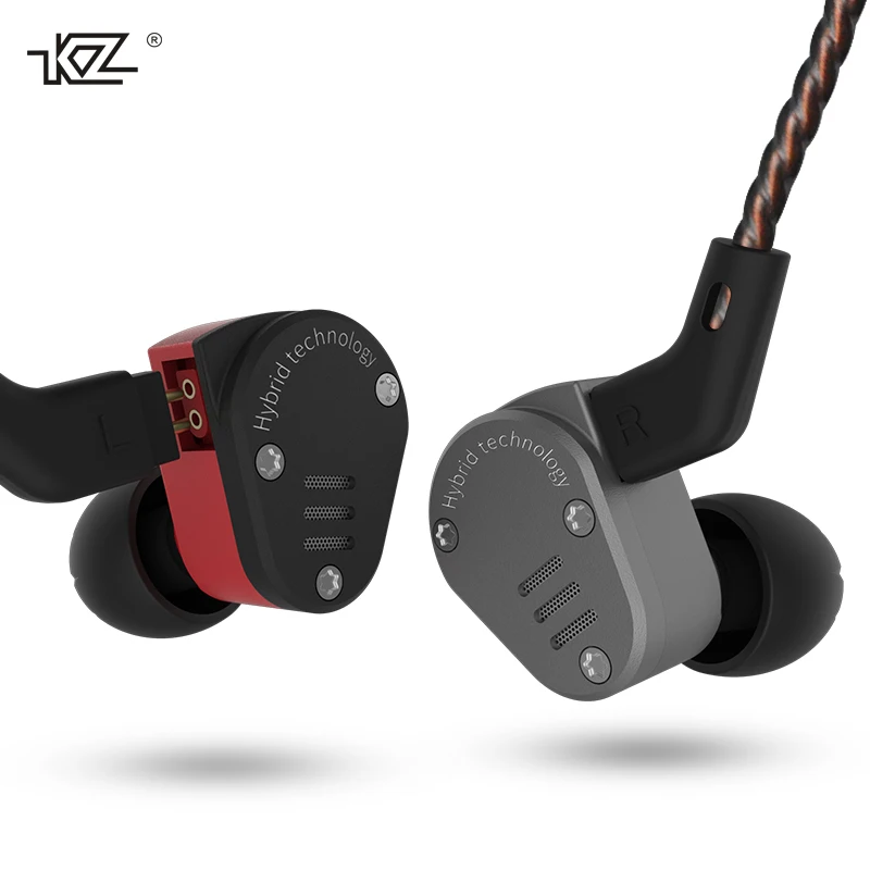 KZ ZSA HIFI якорь + Динамический Гибридный привод с проводным управлением