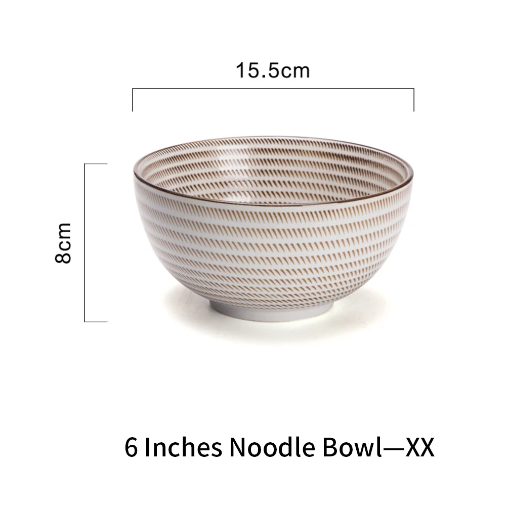 Noodle bowl XX MDZF SWEETHOME керамическая чаша лапша суп салат риса посуда 6 дюймов и 8 дюймов - Цвет: Noodle bowl XX