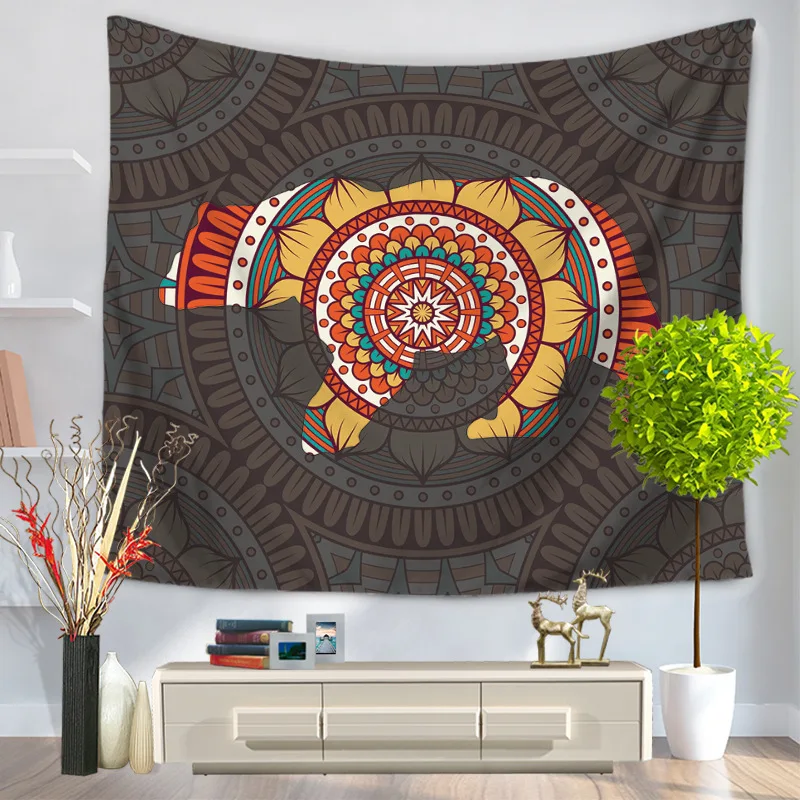 Домашний Декоративный Настенный Ковер гобелен 130x150 см прямоугольное покрывало