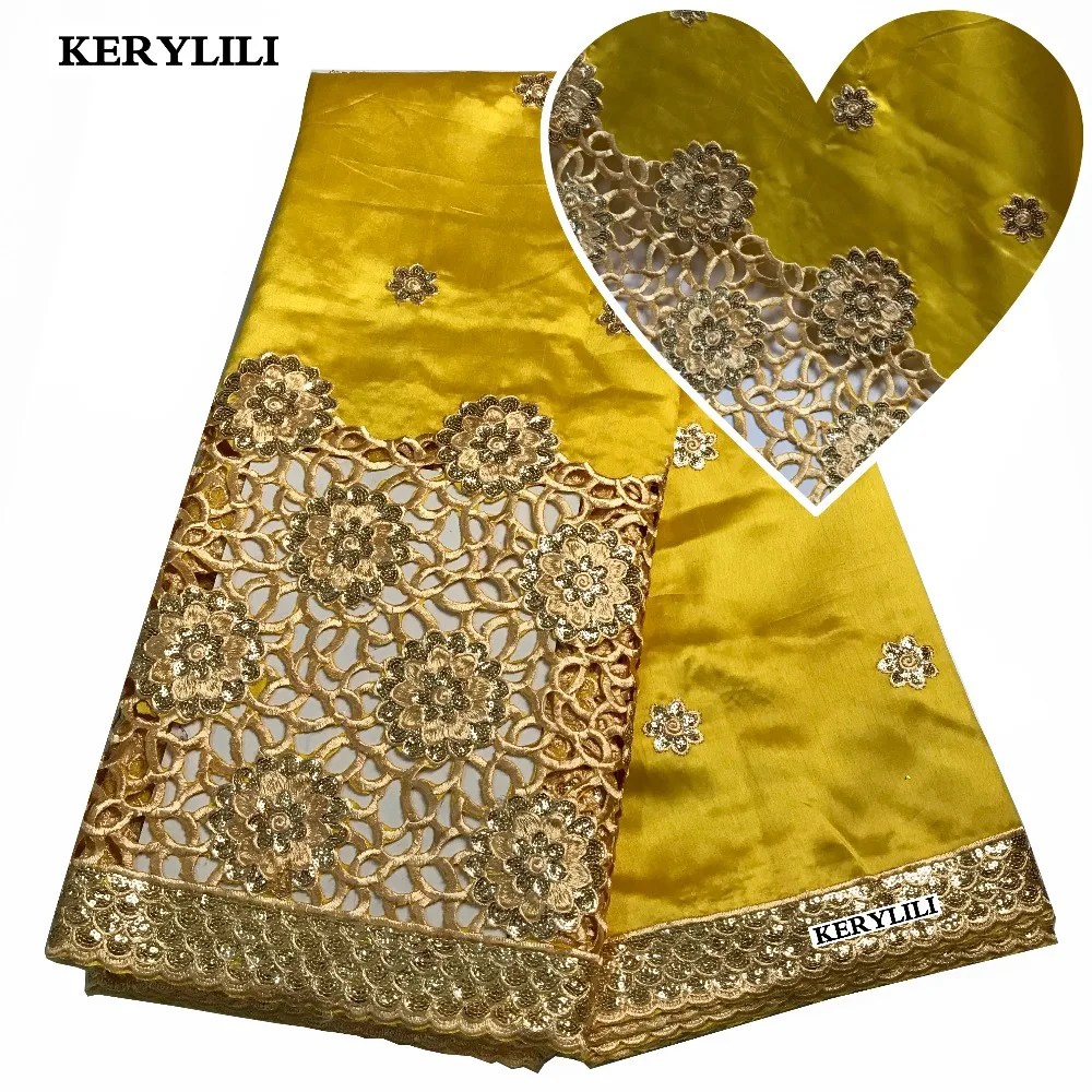 Новинка белая желтая синяя Высококачественная новая шелковая кружевная ткань