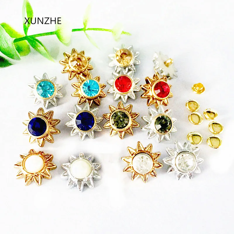 

XUNZHE 40 шт. высококачественные кожаные декоративные заклепки для одежды, сумок, обуви, искусственных чехлов, украшение для изготовления своим...