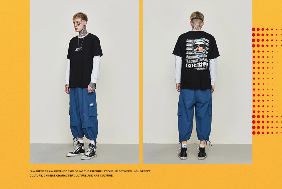 Бренд INFLATION, Мужская футболка,, мужская, Homme, Harajuku, Забавные футболки, китайский Zhongwen, с принтом, крутые топы, футболка, пара, футболка, 91216S