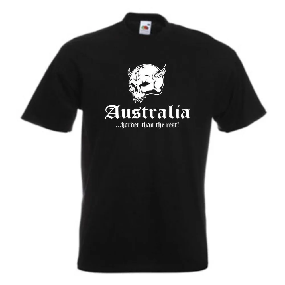

2019 New Mens T Shirts T-Shirt AUSTRALIEN (Australia) harder than the rest Landershirt (WMS05-10a) 100% Cotton Brand New Shirts