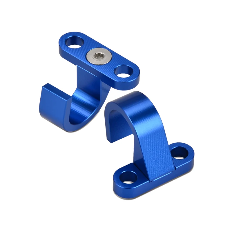 2PCS H2CNC задний стоп-сигнал линии Кабельный Зажим Держатель гибкий шланг для крепления для YAMAHA YZ80 YZ85 YZ125 YZ250F YZ250X YZ400 YZ426F YZ450F YZ450FX TTR250 - Цвет: 2PCS