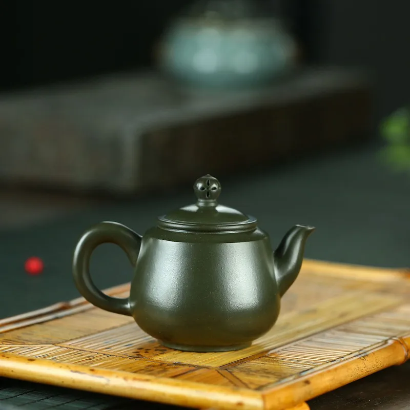 Исин фиолетовый песок горшок ручной работы сырой шахты небесно голубой глины