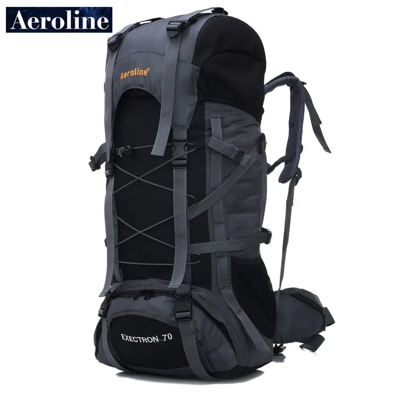 Бренд Aeroline,, 70Л, мужской спортивный рюкзак для путешествий, большая вместительность, женская сумка для альпинизма, водонепроницаемый рюкзак