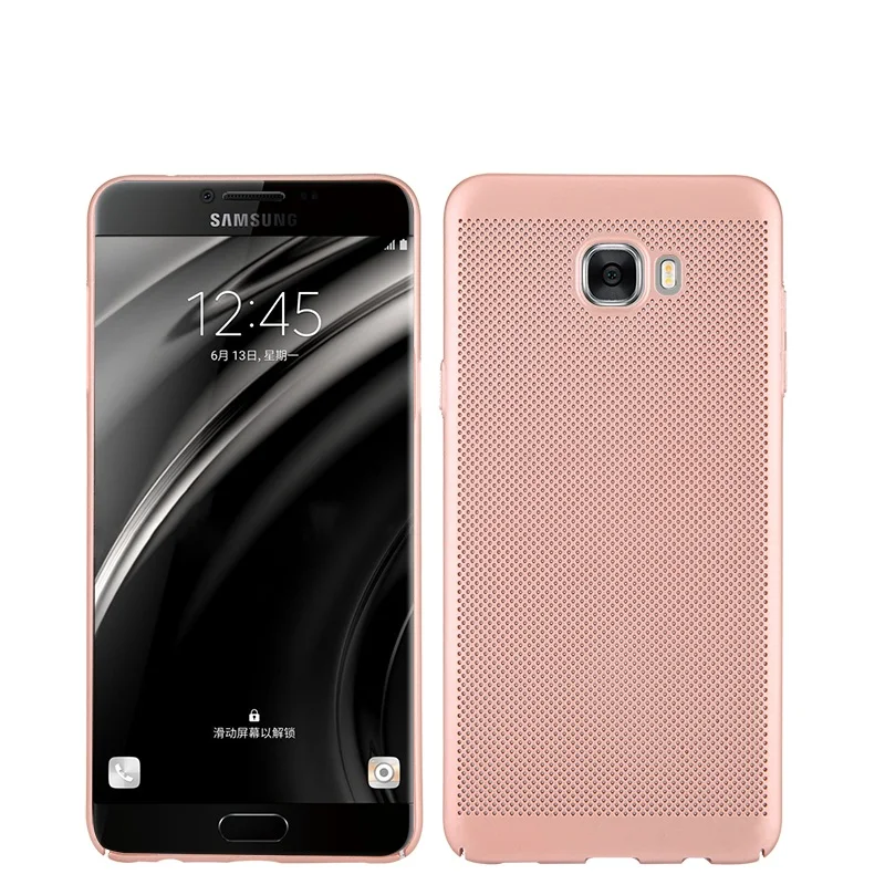 Чехол для Samsung Galaxy C5 Pro/C7 Pro/C9 Pro TPU Прозрачная мягкая задняя крышка теплоотвод