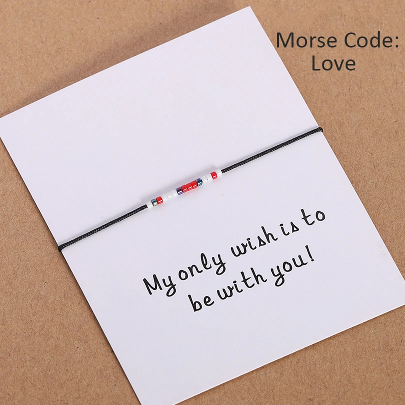 G. YCX Pulseras Miyuki Морзе кодовый браслет сообщение «любовь» поздравление карты соответствия браслеты для пар подарок для сестры подруги