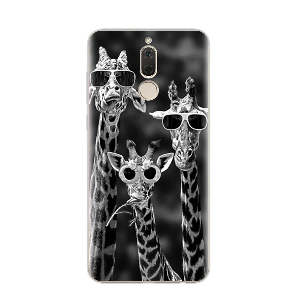 huawei mate 10 lite Case Silicon Cat Painting Soft TPU Back Cover for 5.9&quot fitted shell |