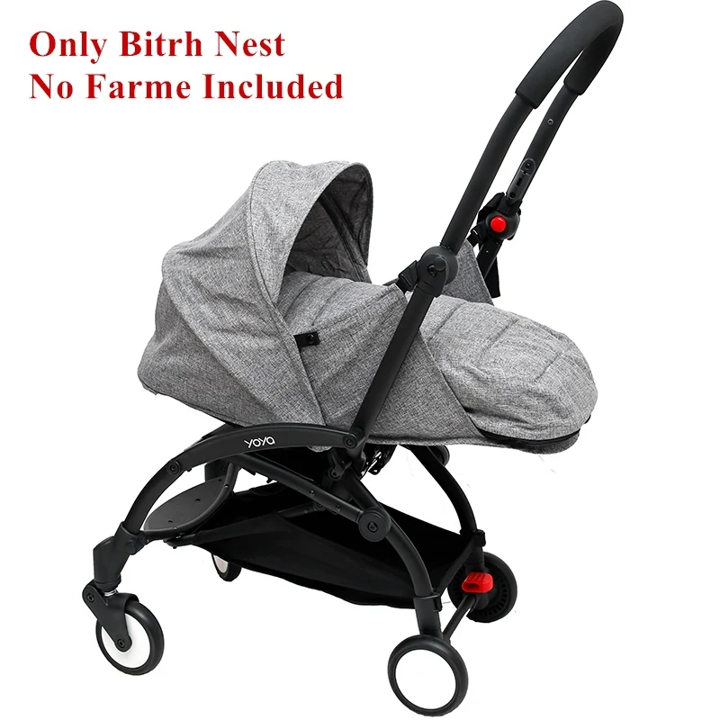 linen grey Детская коляска, спальная корзина, 0-6 м, гнездо для новорожденных, подходит для yoyo Yoya, детские коляски, зимние спальные мешки, аксессуары для детской коляски - Цвет: linen grey