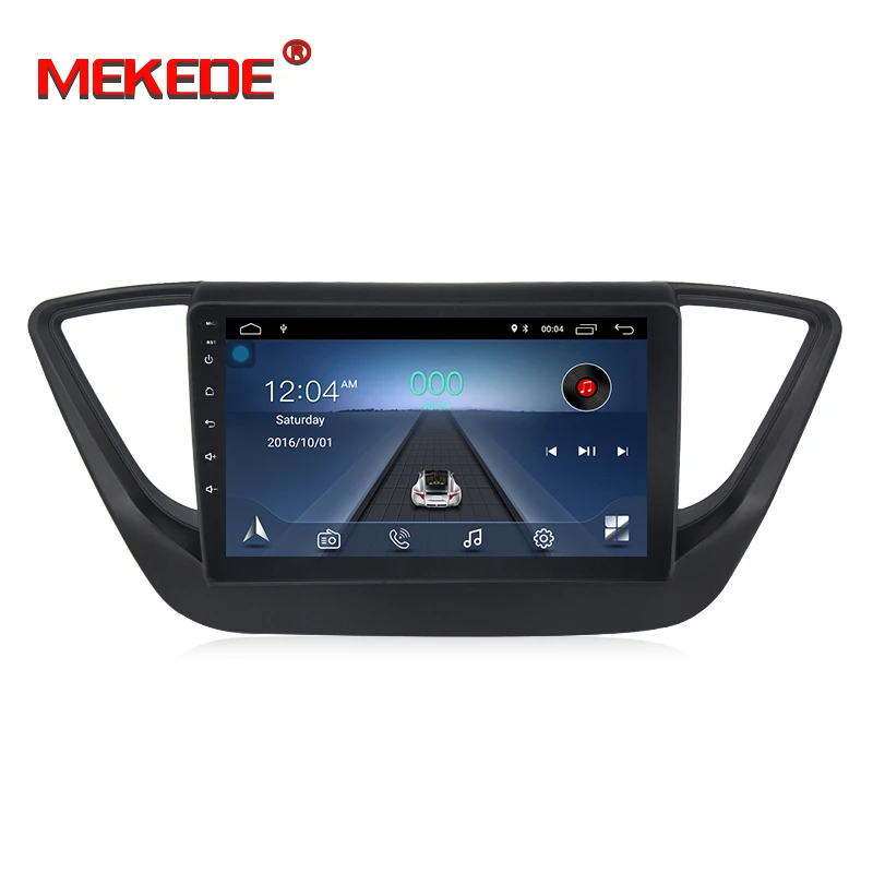 MEKEDE Android 8,1 автомобильный dvd для hyundai verna solaris accent автомобильный Радио мультимедийный плеер gps поддержка 4G