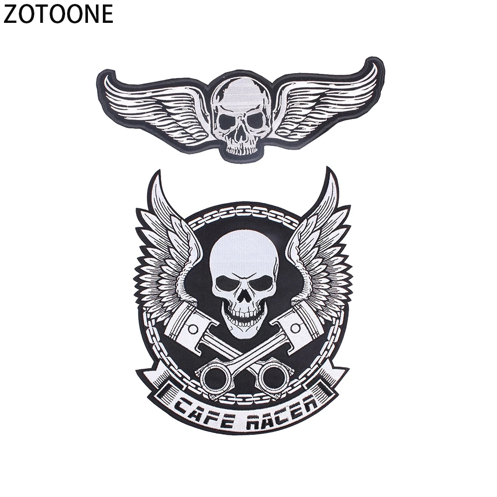 ZOTOONE одежда с черепами индивидуальные нашивки сделай сам вышивкой на одежду в